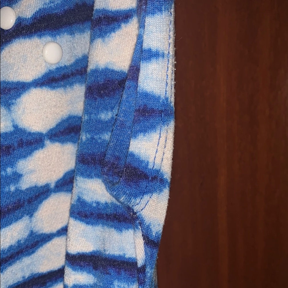 Ruby Rd. Blue Ruched Blouse - Picture 7 of 10